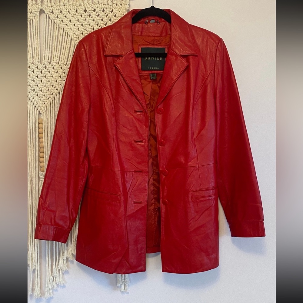 Genuine red leather jacket | Danier Canada